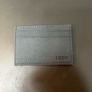 Izod Gray Card Holder Sleek Design
